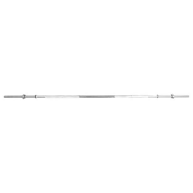 Vzpěračská tyč inSPORTline Welenorty 220cm/30mm • rovná • se závitem a objímkami