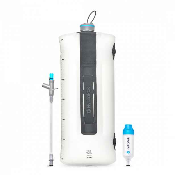 HydraPak SEEKER+ 6L Gravity Filter Kit clear Vak na vodu včetně filtru