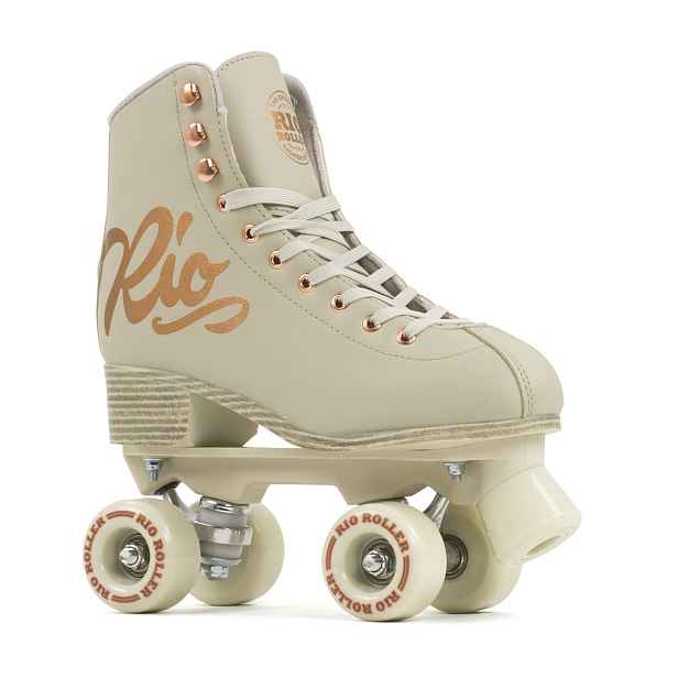 Rio - Roller Script Quad Rose Cream - trekové brusle Velikost (brusle):