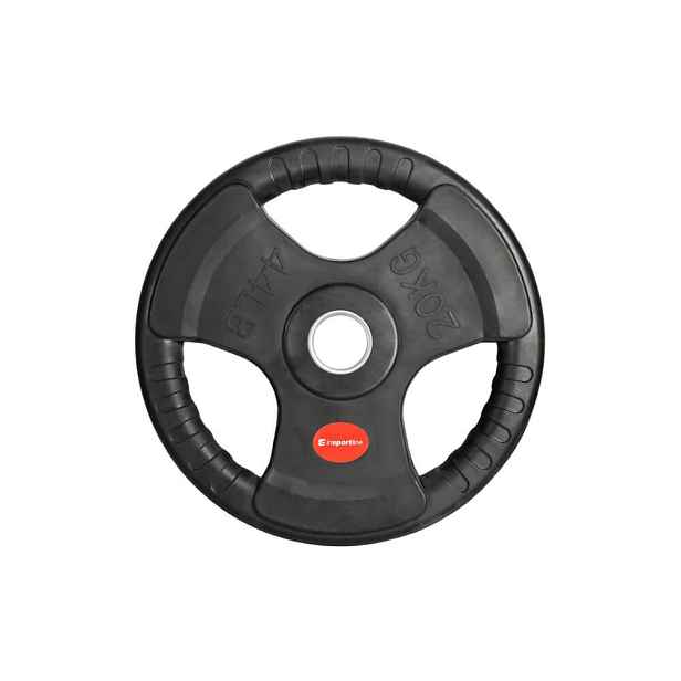 Pogumovaný olympijský kotouč inSPORTline Graton OL 20 kg 50 mm