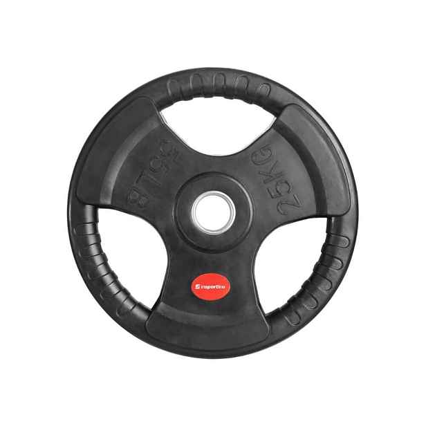 Pogumovaný olympijský kotouč inSPORTline Graton OL 25 kg 50 mm