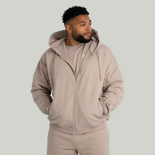 STRIX Mikina Zip Taupe