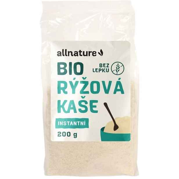 ALLNATURE BEZLEPKOVÁ RÝŽOVÁ KAŠE INSTANTNÍ BIO 200 G Instantní kaše , G