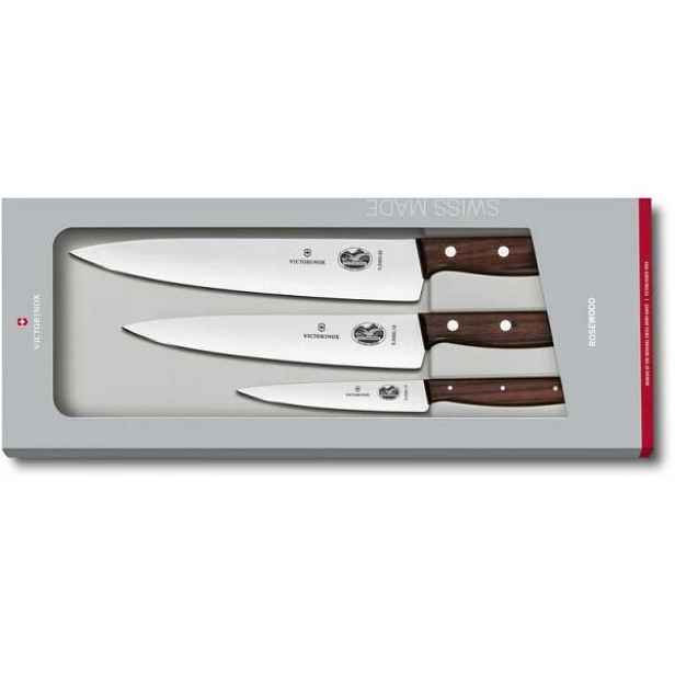VICTORINOX WOOD Sada kuchařských nožů