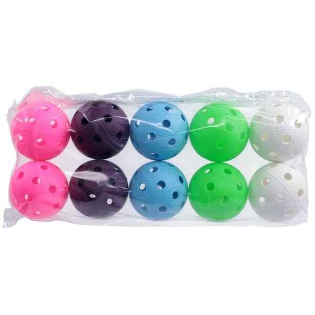 FREEZ PRIME II 10 PCS Florbalový míček, mix