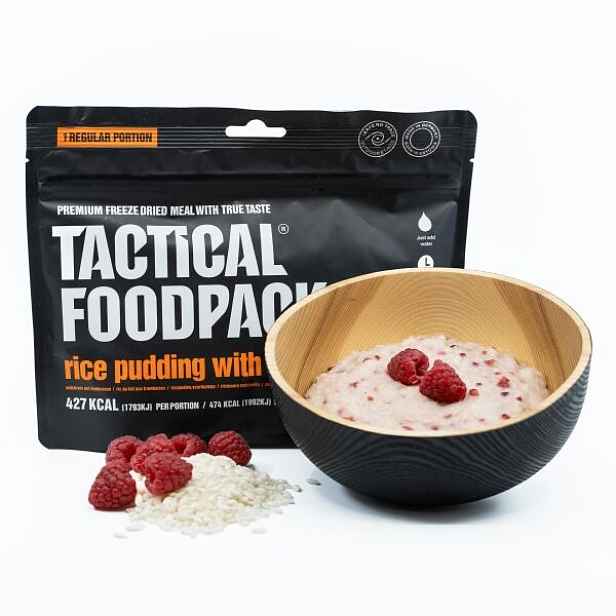 TACTICAL FOODPACK RÝŽOVÁ KAŠE MALINAMI 90 G Rýžová kaše