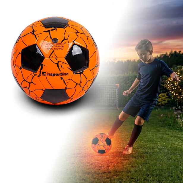 Svítící fotbalový míč inSPORTline Lumikick s LED světlem