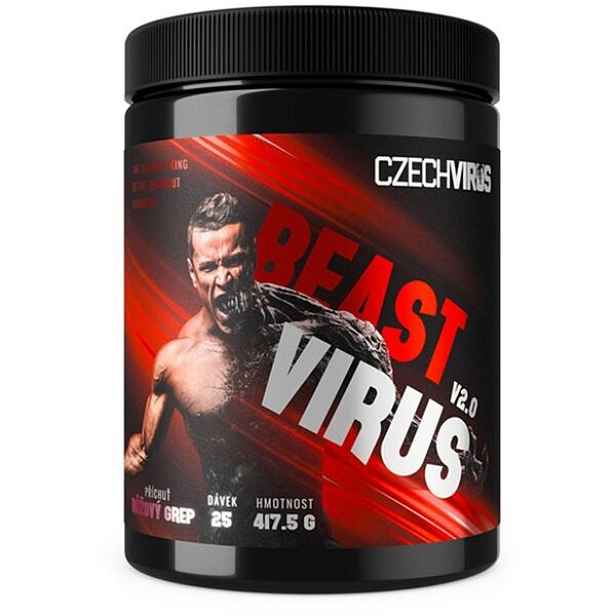 CZECH VIRUS BEAST VIRUS V2.0 417,5 G GRAPEFRUIT Předtréninkový stimulant , g