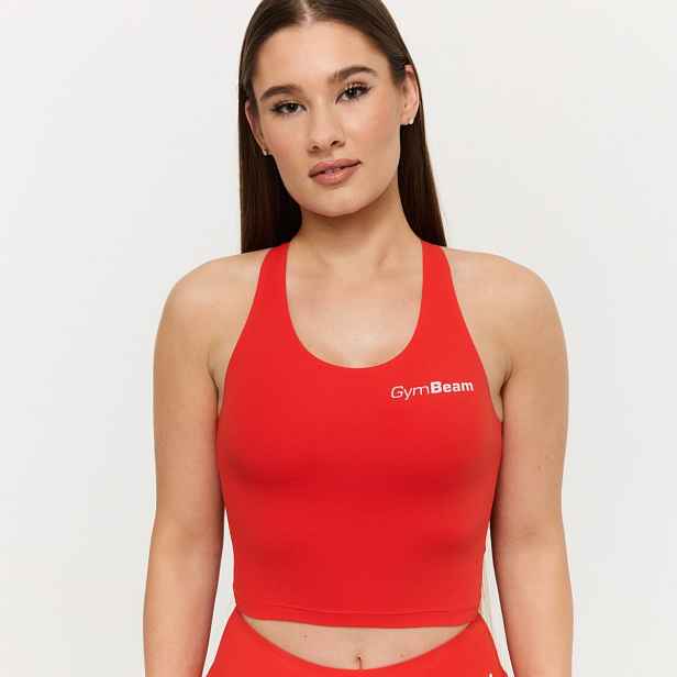 GymBeam Dámský sportovní top BEAT Tangerine