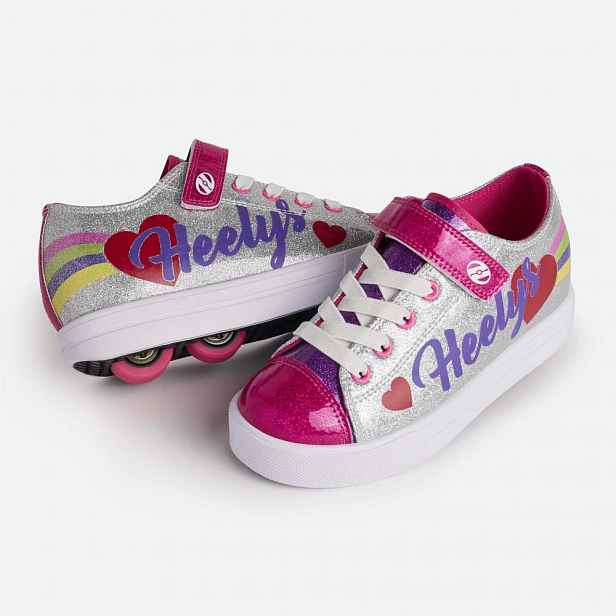 Heelys - Snazzy X2 /Rainbow/Heart - koloboty Velikost boty: 33