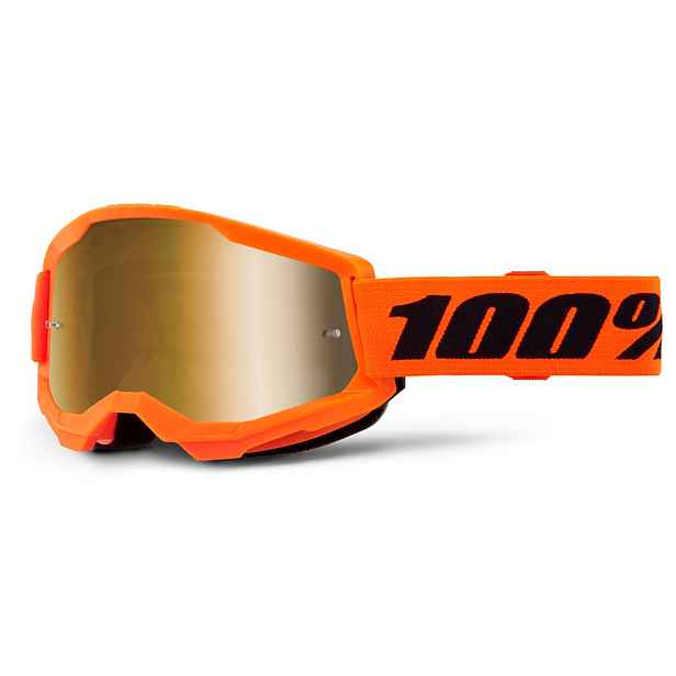 Juniorské motokrosové brýle 100% Strata 2 Junior Mirror , True plexi