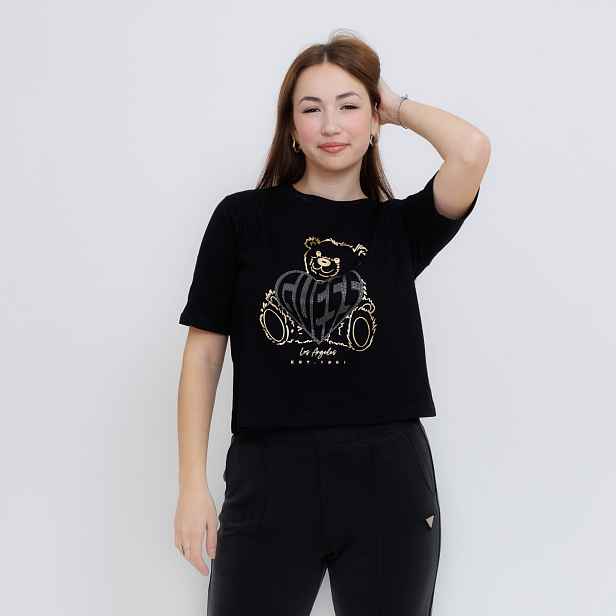 Guess Rhinestone Bear Boxy