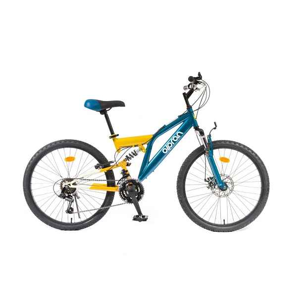 Odlehčené juniorské celoodpružené kolo Olpran Culex 24" - model 2026 • 150-165 cm • 14,6 kg 15" (150-165 cm) petrolejová/písková