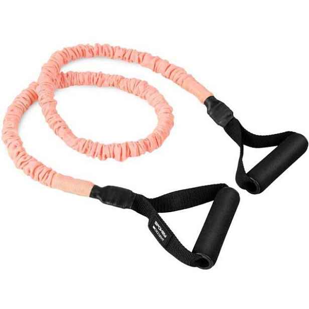 Spokey SUPRA TUBE LIGHT Posilovací expandér s úchyty, lososová