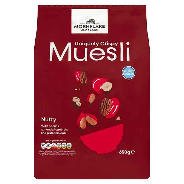 Mornflake Crispy Muesli Notoriously Nutty 650g