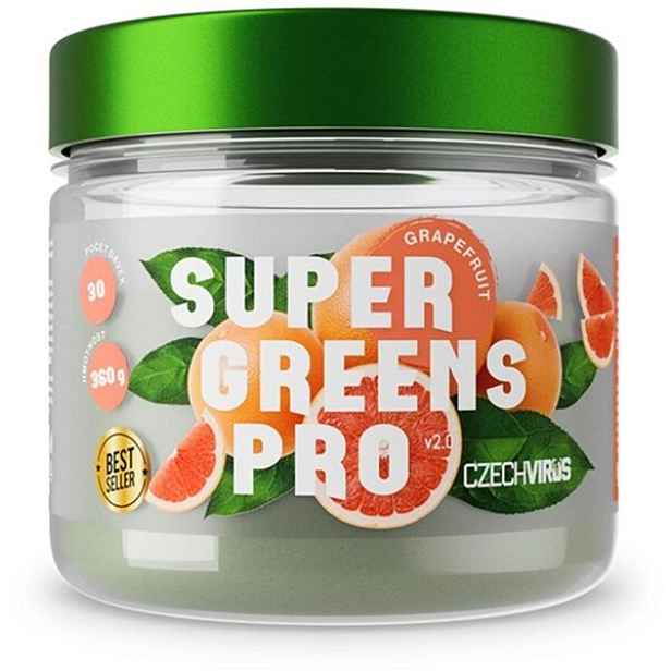 CZECH VIRUS SUPER GREENS PRO V2.0 360 G GRAPEFRUIT superpotravinový prášek , G