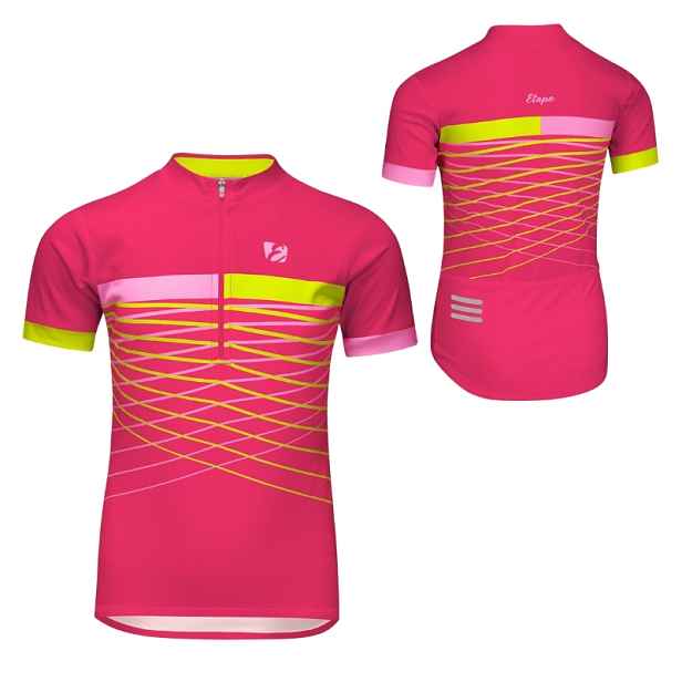Dětský cyklo dres Etape Lucky /limeta 128/134