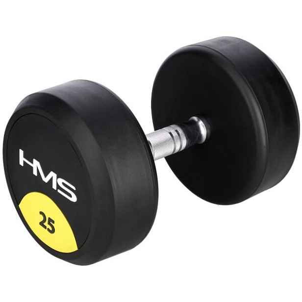 HMS HG PRO 25KG Pogumovaná jednoruční činka , KG