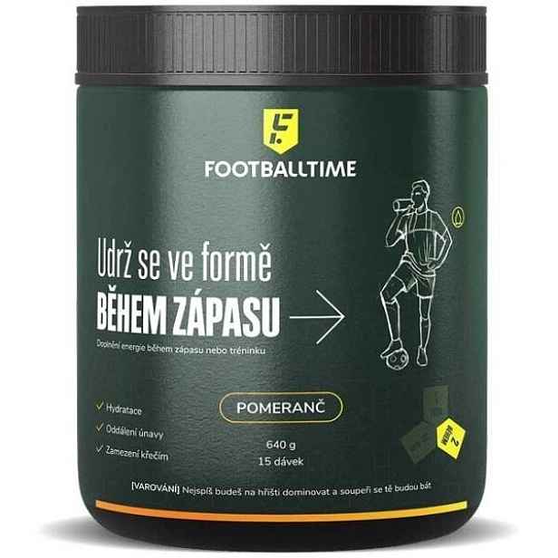 FOOTBALLTIME UDRŽ SE VE FORMĚ BĚHEM ZÁPASU POMERANČ Iontový nápoj , G