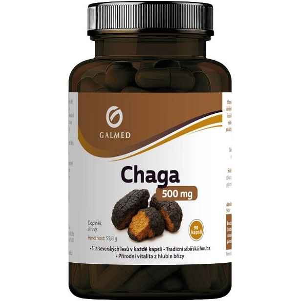GALMED CHAGA 500 MG CPS 90 Vitální houby