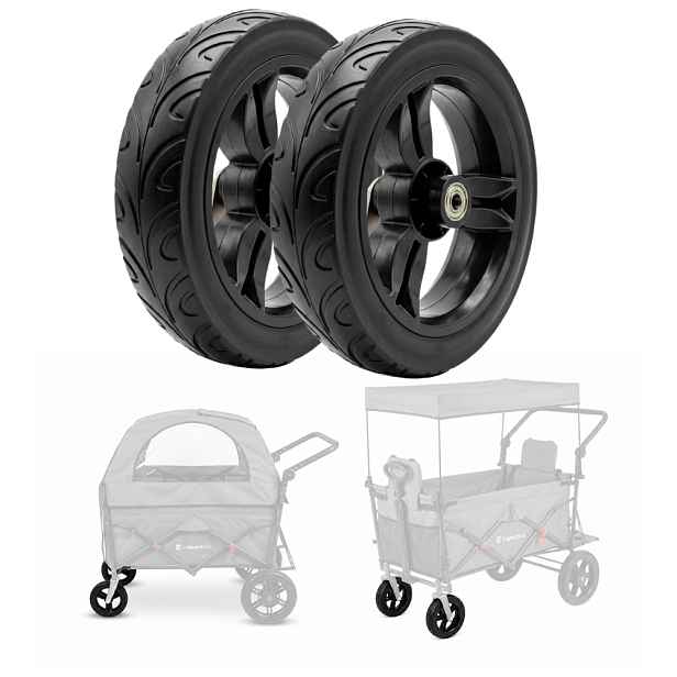 Náhradní přední kolečka pro přepravní vozíky StrollKidz a StrayPaws 4,5x19 cm (2 x 8“) 2ks