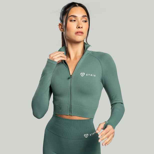 STRIX Dámský top Cropped Seamless Moss