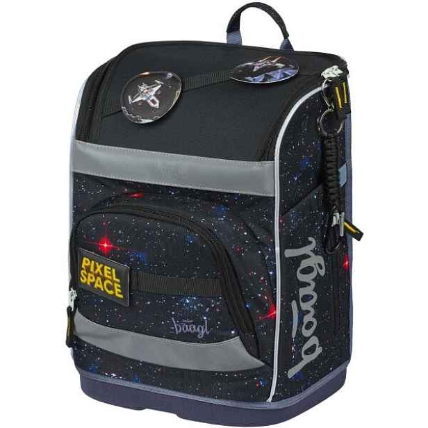 BAAGL ZIPPY PLUS PIXEL SPACE Školní aktovka