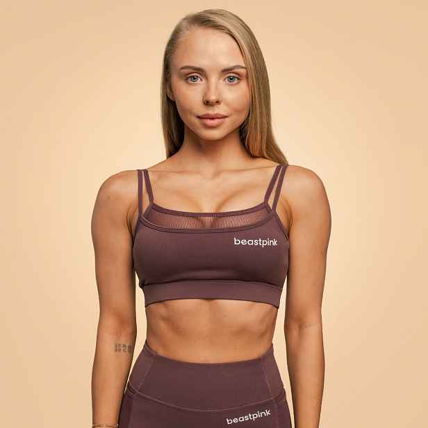BeastPink Sportovní podprsenka Breeze Mulberry