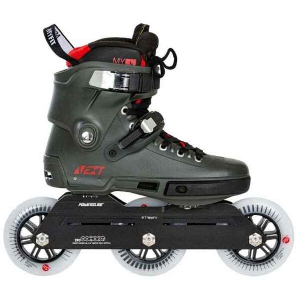 Powerslide KOLEČKOVÉ BRUSLE POWERSLIDE NEXT CHARCOAL 110 TRINITY Freeride brusle