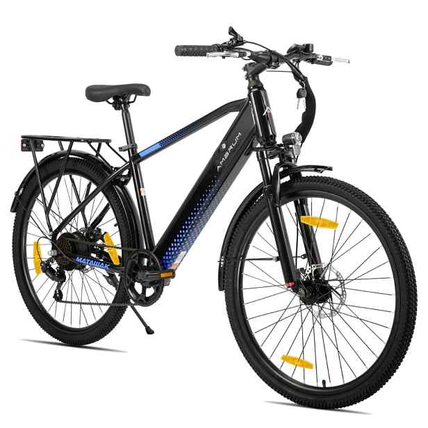 Trekingové elektrokolo Joystar AMBRUM Matawak 26" 250 Wh • dojezd až 65 km • 155-175 cm 17" (155-175 cm) černo