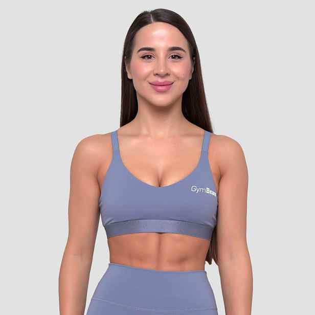 GymBeam Essence String Sports Bra Denim