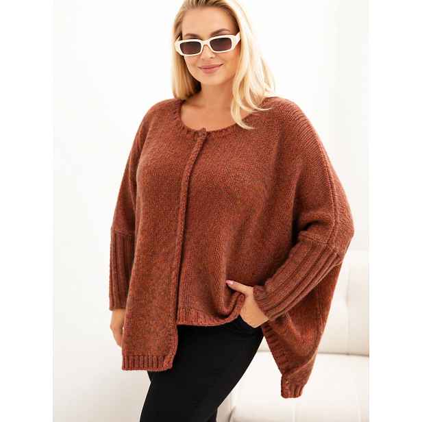 Plus size svetry Kesi Włoski s 3/4 rukávy
