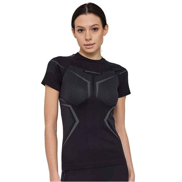 Dámské funkční triko Brubeck Dry s krátkým rukávem SS1465W /Graphite