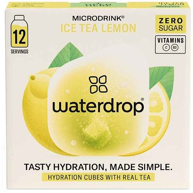 WATERDROP ICE TEA LEMON 12 KS Šumivá kostka pro přípravu osvěžujícího nápoje