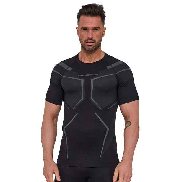 Pánské funkční triko Brubeck Dry s krátkým rukávem SS1466M /Graphite