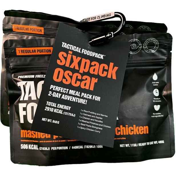 TACTICAL FOODPACK SIXPACK OSCAR 640 G Sada lyofilizovaných jídel