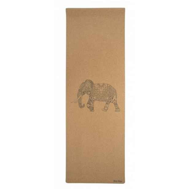 SHARP SHAPE CORK TRAVEL YOGA MAT ELEPHANT Jogamatka