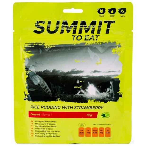 SUMMIT TO EAT RÝŽOVÝ NÁKYP JAHODAMI 90 G Dehydrovaná strava, dummy