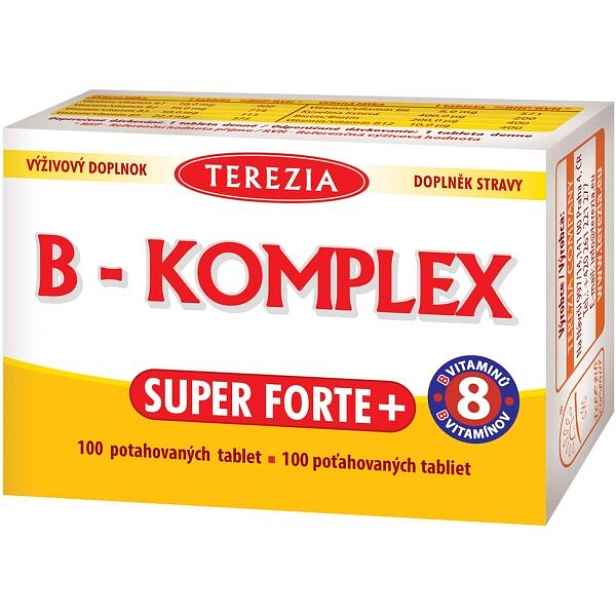 TEREZIA B-KOMPLEX SUPER FORTE+ 100 TAB Vitamínový komplex