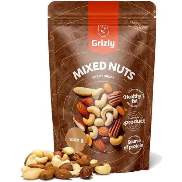 GRIZLY OŘECHOVÝ MIX, 1000 G Směs ořechů , KG