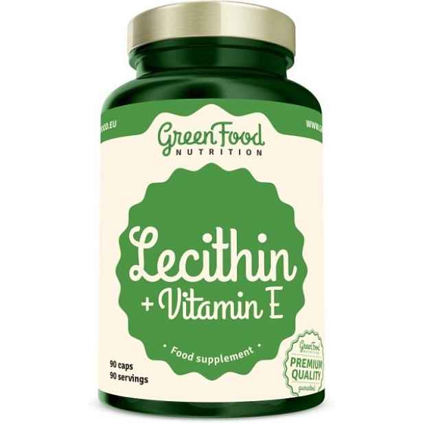 GREENFOOD LECITHIN + VITAMIN E 90CPS Doplněk stravy