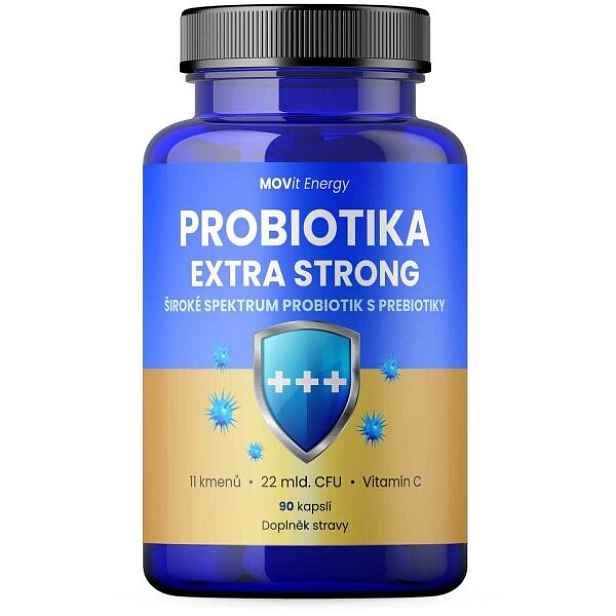 MOVIT ENERGY MOVIT PROBIOTIKA EXTRA STRONG 90 VEGANSKÝCH KAPSLÍ Doplněk stravy