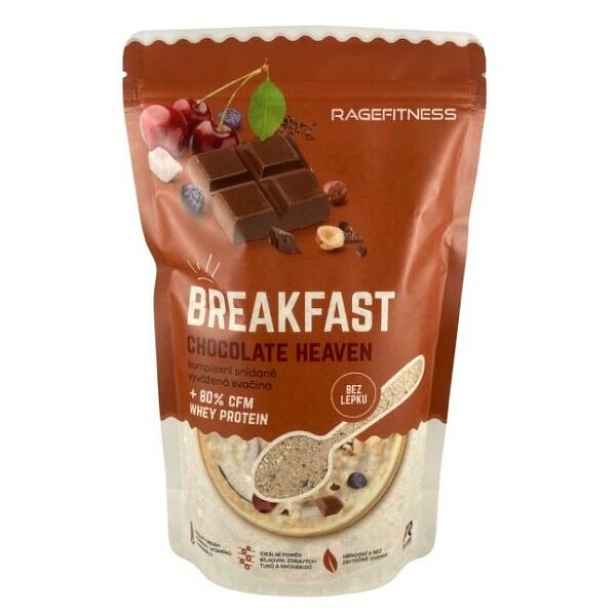 RAGEFITNESS BREAKFAST 600 G CHOCOLATE HEAVEN Instantní kaše , G