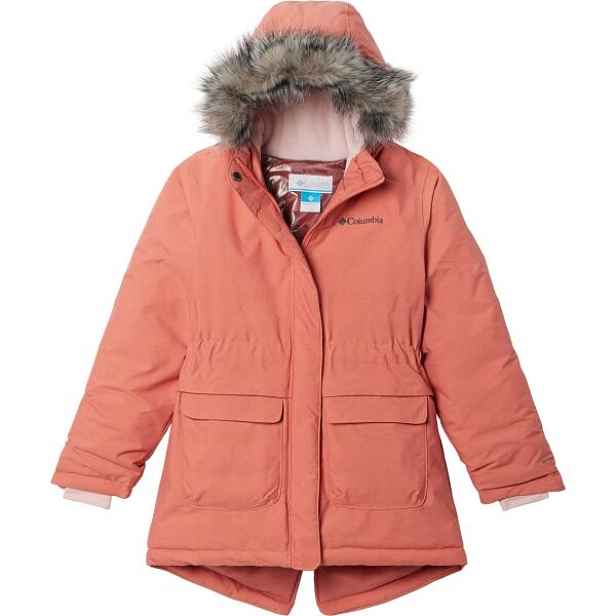 Columbia NORDIC STRIDER JACKET Dětská zimní bunda, lososová