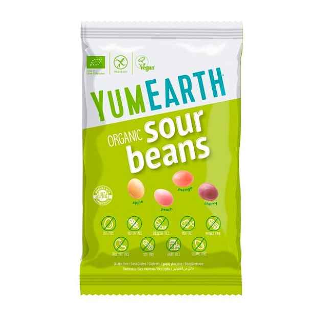 YUMEARTH BIO SOUR MIX 50G Ovocné želé bonbony
