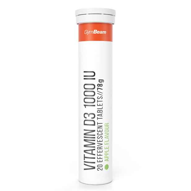 GymBeam Vitamín D3 1000 IU šumivý