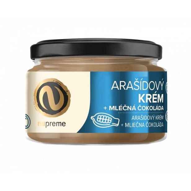 NUPREME ARAŠÍDOVÝ KRÉM + MLÉČNÁ ČOKOLÁDA Arašídový krém s mléčnou čokoládou