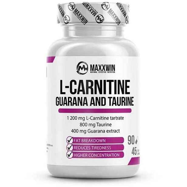 MAXXWIN -CARNITINE GUARANA TAURINE 90 KAPSLÍ Energetický doplněk