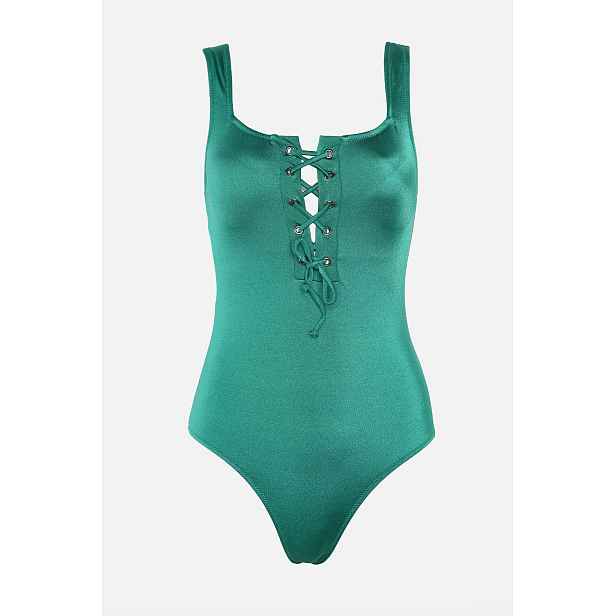 Trendyol Eyelet and Tie Detailed Swimsuit