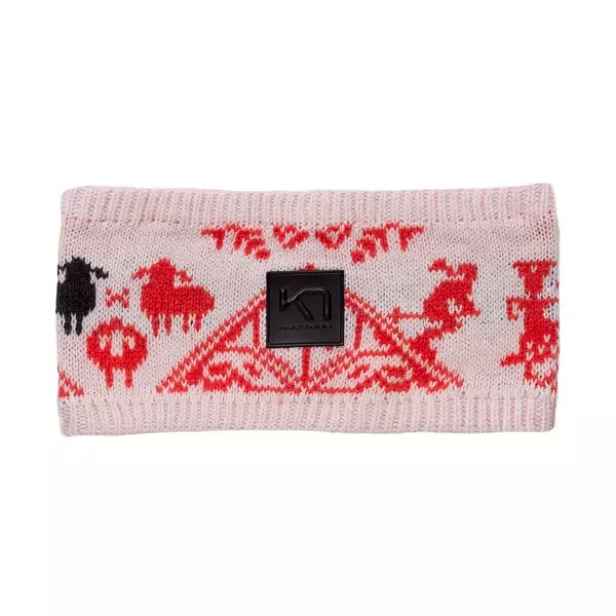 KARI TRAA SAGA KNIT HEADBAND Dámská vlněná čelenka , velikost UNI